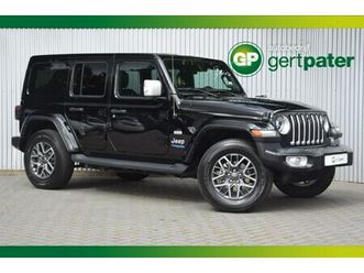 jeep wrangler unlimited - 4xe 380 sahara hard&softtop/leer/camera/adaptivecruise