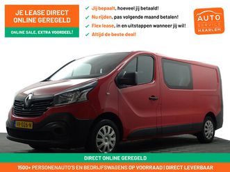 renault trafic 1.6 dci t29 l2 comfort- dubbele cabine, 6 pers, park assist, cruise, clima, comfort interieur