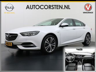 opel insignia grand sport t165pk leer camera navi apple carplay android pdc-a+v trekhaak led-v+a ecc cruise control agr-comfort stoelen verwarmd business execut