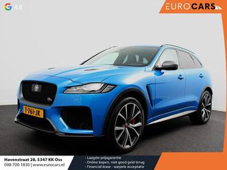 jaguar f-pace 5.0 v8 awd svr 551 pk panorama dak | meridian sound | premium pack | light pack | acc | leder | ads |360 camera