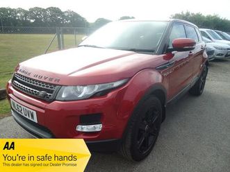 2012 land rover range rover evoque 2.2td pure (190bhp) 4x4 hatchback 5d