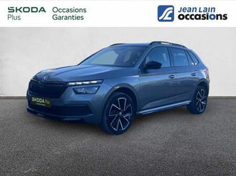 skoda kamiq 2022 - gris métallisée - kamiq 1.0 tsi evo 110 ch dsg7 monte-carlo
