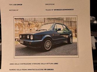 volkswagen golf cabrio 2ª serie - 1991