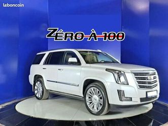 cadillac escalade v8 6,2 platinium bva 1er main suivi concession