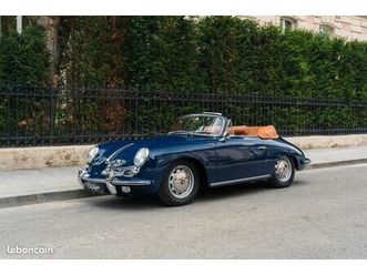 porsche 356 c cabriolet - bleu bali - restauration complète -extraordinaire