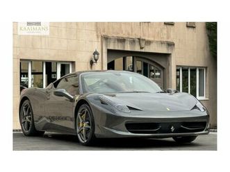 2012 ferrari 458 italia gris automatique, 7+ vitesses con...