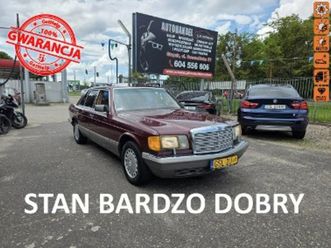 mercedes-benz w126 300 sdl 3.0 turbo diesel 147 km, long, el. fotele, klimatyzacja, al