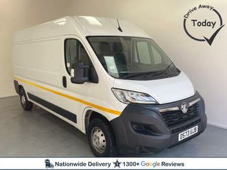2023 vauxhall movano 3500 prime l3 h2 lwb 2.2 turbo d 140ps panel van diesel manual
