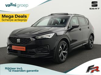 seat tarraco 1.4 tsi e-hybrid 245 pk dsg phev fr | panoramadak | geheugenstoel | adaptief onderstel | stoelverwarming vóór en achter | achteruitrijcamera