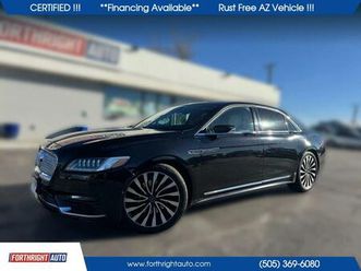 used 2017 lincoln continental black label