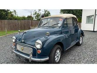 1966 morris minor bleu manuel, 4 vitesses conduite à droi...