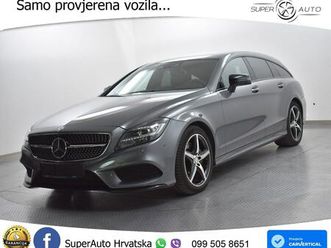 mercedes cls sb 350d aut. 2xamg line 258 ks, acc+led+360+gr sjed+asist, 2017 god.