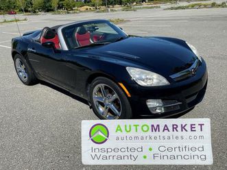 used 2008 saturn sky manual, low km, financing, warranty, inspected w/bcaa mbshp!