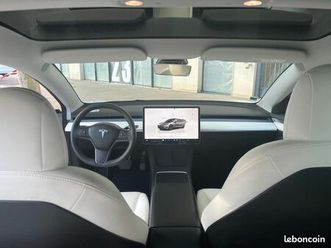 tesla modèle 3 blanche siège blanc 1 ère main 19000kms