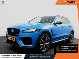 jaguar f-pace 5.0 v8 awd svr 551 pk panorama dak | meridian sound | premium pack | light pack | acc | leder | ads |360 camera