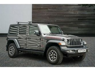 this 2025 jeep wrangler gme rubicon is a superb example, having had only one owner since new. this impressive four wheel drive vehicle is powered by a responsiv