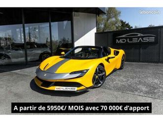 ferrari sf90 spider 4.0 v8 780 ch phev assetto fiorano - leasing 5 079 euros/ mois