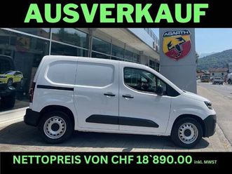 e-doblo l1 50kwh 800kg swiss edition/ ch-fhz mit weiterlaufende werksgarantie