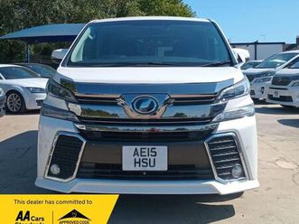 toyota vellfire 2.5l petrol-30 series-ulez/caz pass-free 40months gold warranty & 12months aa breakdown cover.