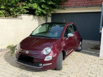 fiat 500 1.2 8v lounge in bordeaux rot - pano - klima