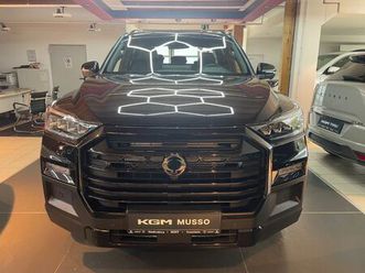 kgm musso black 2.2 led/schiebedach/360°/leder