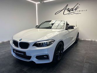 bmw série 2 218 d cabrio *pack m*led*sieges chauf*garantie 12 mois