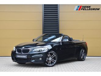 bmw 2-serie cabrio 220i high executive * m sportpakket * navigatie professional * hifi * leder * leder *