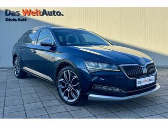 skoda superb combi 2.0 tdi scr scout 4x4 dsg téli-nyári gumi! friss szerviz! mo.-i! végig márkaszervíz! garancia!