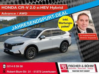 honda cr-v 2.0 e:hev hybrid advance - awd