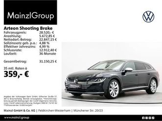 volkswagen arteon shooting brake 2.0 tdi elegance ahk pano