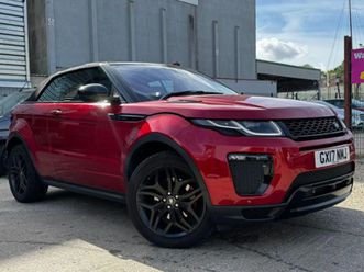 land rover range rover evoque 2.0 si4 hse dynamic auto 4wd euro 6 (s/s) 2dr rear cam two tone leather convertible 2017, 48000 miles, £18300 - 32779673 - exchang