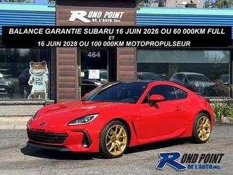2023 subaru brz sport-tech balance de garantie subaru 5 ans ou 100