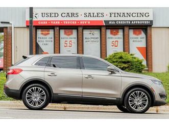 used 2018 lincoln mkx reserve | awd | leather | pano roof | nav | cam ++