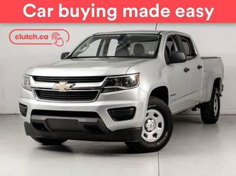 used 2020 chevrolet colorado wt crew cab 6 ft 4x4 w/ apple carplay, rearview cam, cruise control