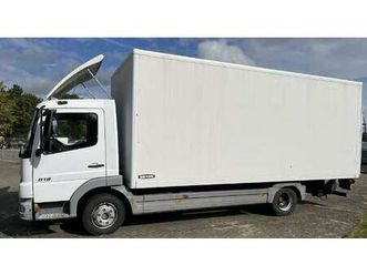 mercedes-benz atego 818 4x2 om 904 la koffer mit hebebühne