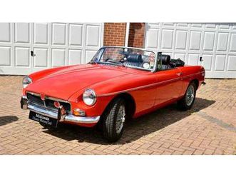 mg b roadster 1973 red free uk delivery for sale a vendre
