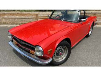 1972 triumph tr6 rouge manuel, 4 vitesses conduite à droi...