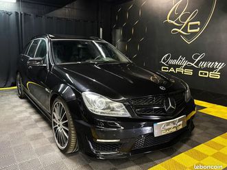 mercedes - benz classe c63 amg (s204) phase ii, v8 457cv 7g-tronic, excellent état, entretien complet