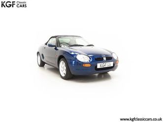 a beautiful mgf 1.8i with a miniscule 8,216 miles and big specification