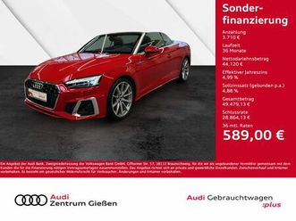 audi a5 cabriolet 35 tdi s line b&o ahk matrix-led na