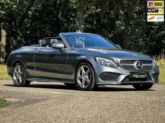 mercedes-benz c-klasse cabrio - 180 amg sport | clima | cruise | navi | airscarf | led | metalic | pdc | leder / alcantara