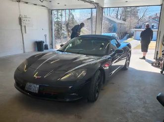 corvette convertable triple black for sale