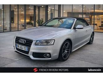 audi a5 cabriolet 2.0 tfsi 211ch s line – bvm 6 – 99 500 km – gps 16/9 – sièges électriques & chauffants – radar – xénon – jantes alu – historique complet – gar