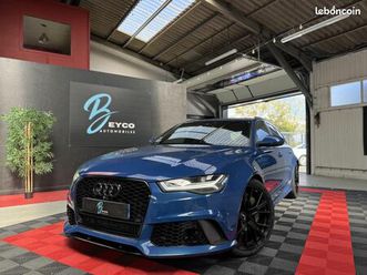 audi rs6 performance 605 ch 4.0i v8 tfsi bleu ascari - garantie 6 mois