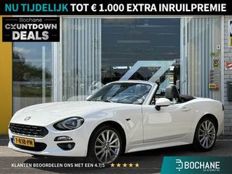 fiat 124 spider 1.4 multiair turbo lusso | achteruitrijcamera | leer | climate control | apple carplay | cruise control | lichtmetaal | parkeersensoren |