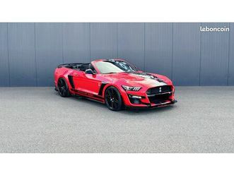 mustang v8 cabriolet look shelby gt 500 base gt 421cv bva6 28mkms/2017 coc & malus inclus full options pack premium & securite / echapp ford sport performance /