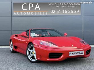 ferrari 360 modena spider v8 3.6 400 ch f1 / sieges racing carbone
