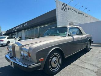 1983 rolls-royce corniche convertible