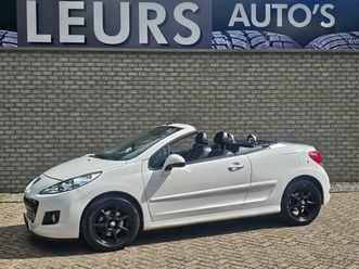 peugeot 207 cc - 1.6 vti noir & blanc leer/ecc/pdc