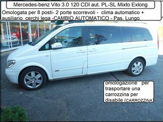 mercedes-benz vito 3.0 120 cdi aut. pl-sl mixto exlong